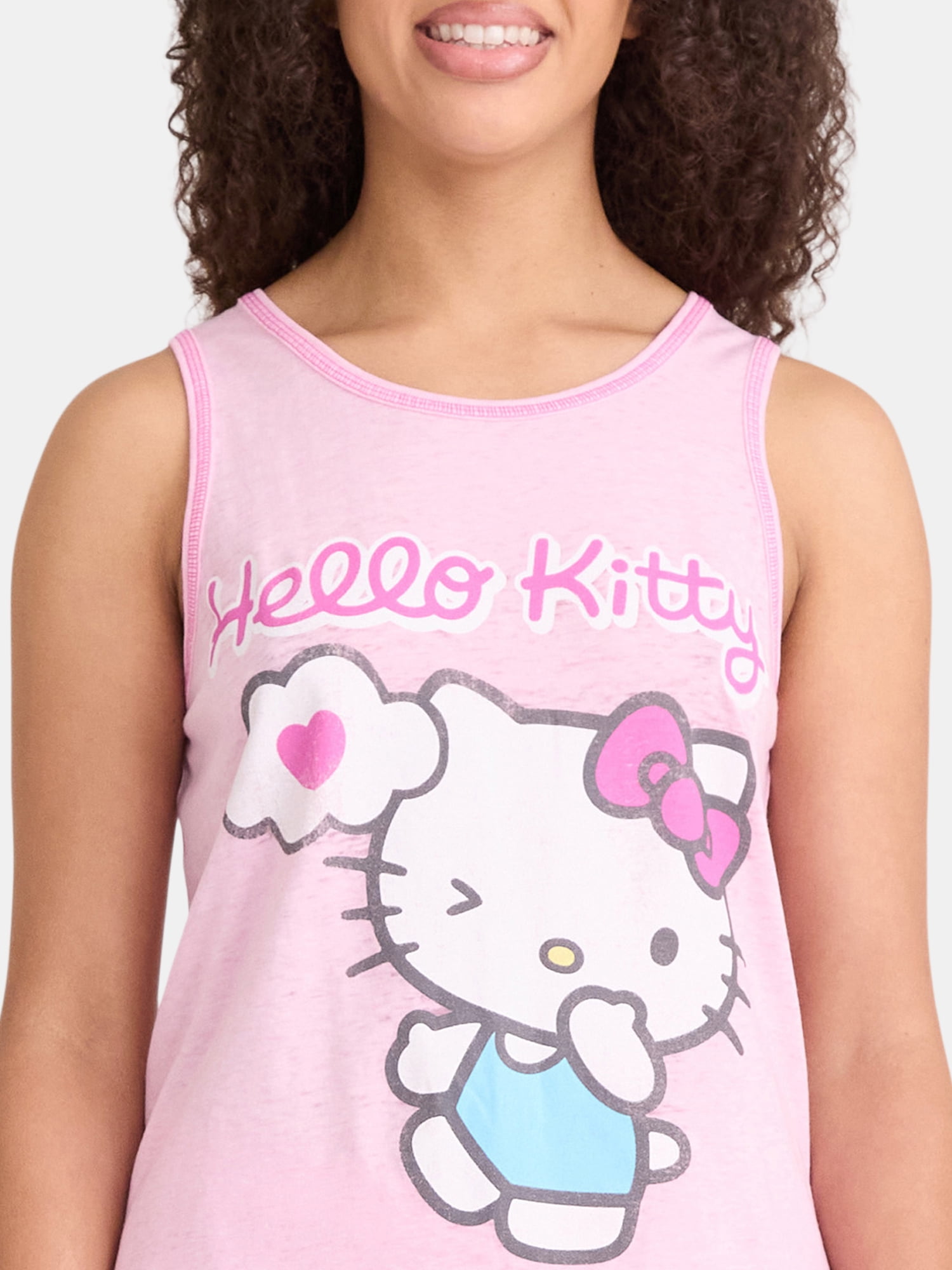 Hello Kitty Women's Tank Top and Shorts Pajama Set, 2-Piece, Sizes XS-3X