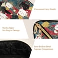 thumbnail image 5 of FORMRS Makeup Bag Travel Cosmetic Organizer for Women Fold Flat Zipper Pouch with Handle, Black Lucky Cat, 5 of 8