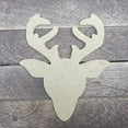 thumbnail image 2 of 3" Reindeer Head, Unfinished MDF Art Shape by Wooden Craft Cutouts, 2 of 2