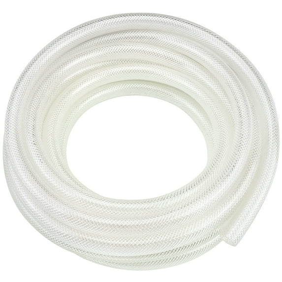 3/8" ID x 25 Ft High Pressure Braided Clear PVC Hose Vinyl Tubing