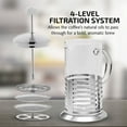 thumbnail image 5 of OVENTE 34 Ounce French Press Carafe Coffee & Tea Maker with Scoop, Easy to Clean, Silver FSH34S, 5 of 9