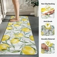 thumbnail image 5 of Lemon Kitchen Rug Set of 2 Buffalo Plaid Anti Fatigue Non-Slip Kitchen Mats Yellow Comfort Standing Mat Waterproof Farmhouse PVC Carpet for Kitchen Laundry Office Sink (17.3" x28" + 17.3" x 47"), 5 of 6