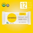 thumbnail image 2 of JONESBAR Organic Plant Based Protein Bars | Chocolate Chip Banana Bread | Fruit & Nut Bar, Kosher, Gluten Free, Breakfast Bars, School Snacks, Vegan Snack & Healthy Snacks for Adults and Kids, 2 of 8