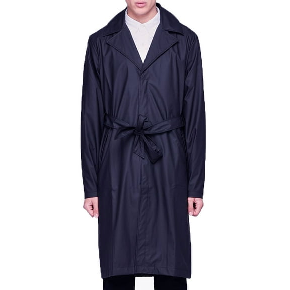 RAINS Unisex Overcoat Raincoat, Blue, XX-Small/X-Small