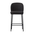 thumbnail image 4 of CorLiving Addison Luxury Boucle Fabric Upholstered Modern Indoor Counter Height Bar Stools Set of 2, 4 of 9