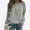 Grey514#, variant on TANGNADE Women Outerwear Sweatshirt Women's Odonate Print Casual Fashion Sweatshirt Top Dragonfly Womens Sweater Grey 3XL