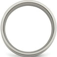 thumbnail image 2 of Titanium/14K Titanium Polished With 14K Yellow Inlay 8mm Flat Band (Size 6.5) Made In China tb220-6.5, 2 of 5