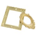 thumbnail image 3 of Miangastore Cadre Photo Miniature en Résine Couleurs Assorties Lot de 2 3x2.4in, 3 of 8