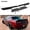 V1 Style(Smoke Center Panel), variant on Rear Wickerbill Spoiler for Dodge Challenger 2015-2023 SRT RT Hellcat Scat Pack w Backup Camera, 2 Pieces Add-on Type Wicker Bill Spoiler with RivNut Tool