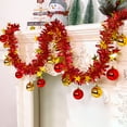 thumbnail image 2 of Beautynvta 6.56 Ft Christmas Tinsel Garland with 12 Hanging Balls Set, Metallic Tinsel Twist Garland with Gold Star Slices for Party Holiday Wedding Birthday Tree Wall Rail Decor, 2 of 6