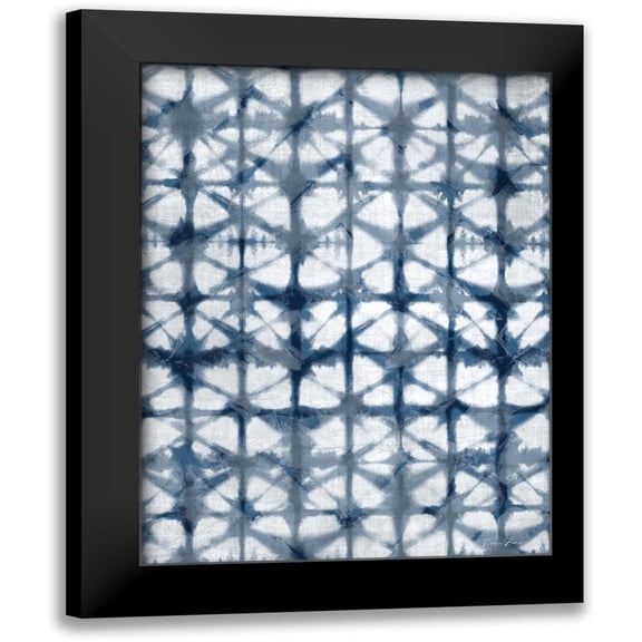 Brown, Denise 12x14 Black Modern Framed Museum Art Print Titled - Shibori Distressed