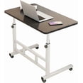 thumbnail image 3 of OUYAWEI Standing Desk Adjustable Height Small Computer Desk Wheels Portable Laptop Black, 3 of 7