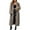 #343-Khaki, variant on AUNVITO Women's Warm Faux Fur Long Coat Winter V-Neck Solid Outerwear Jacket, Brown Dark Gray Gray Khaki
