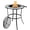 Gray, variant on Chenshuoo Outdoor Fire Pit Table with Tile Tabletop, Small Round Steel Fire Bowl with Screen Cover, Fire Poker, Patio Wood Burning Fire Table for Camping, Bonfire & Outdoor Heating