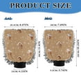thumbnail image 3 of Microfiber Car Wash Gloves With Chenille & Polyester Terry Scratch-Free Cleaning Elastic Cuffs Cute Christmas Gingerbread Houses, 3 of 8