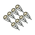 thumbnail image 1 of Unique Bargains Kit de Réparation d'Embout de Canne à Pêche en Acier Inoxydable 1,2 mm, Guide d'Anneau de Canne de Remplacement, Doré, Lot de 8, 1 of 5