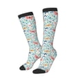 thumbnail image 2 of Daiia Sports Socks Butterflies Printed Novelty Crew Socks for Men Women Knee High Socks Cotton Socks Soft & Breathable Support Unisex Socks, 2 of 9
