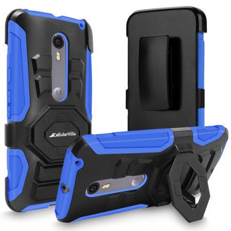 Moto X Pure Edition / Moto X Style Case, Cellularvilla Dual Layer [Heavy Duty] Armor Rugged Holster Case with Belt Clip Swivel Kickstand for Motorola Moto X Pure Edition / Moto X (Moto X Style Best Price)