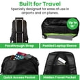 thumbnail image 7 of COR Surf Carry On Travel Backpack Bundle | Island Hopper Travel Backpack with Toiletry Bag and Compression Packing Cube Set (28L, Pink), 7 of 7