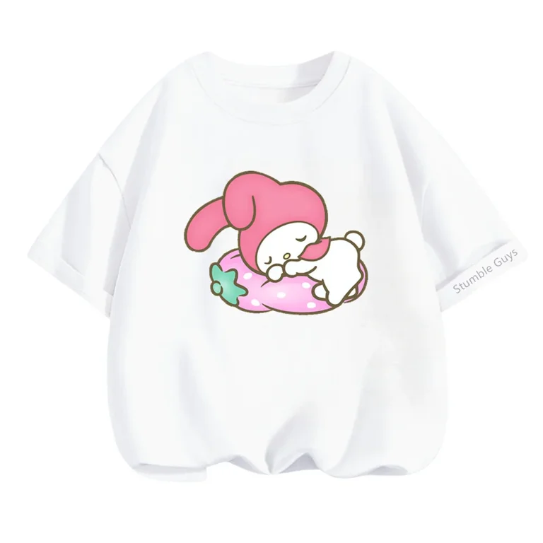 Anime My Melody T Shirt Oversized tEEN T-shirts Retro
