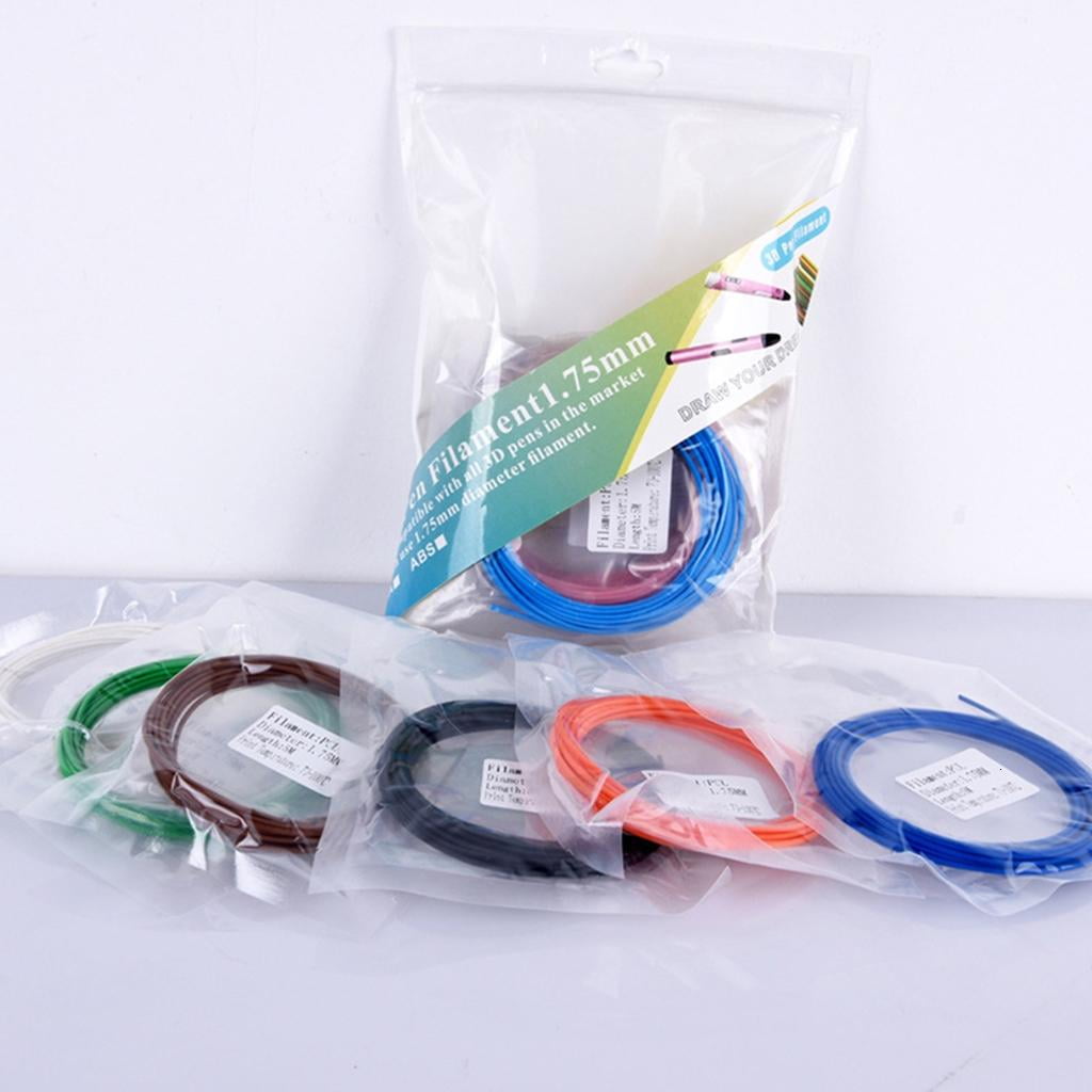 20 Colors 3D Pen Filament 1.75mm PCL Each Color 16.4 Feet 3D Pen Filament