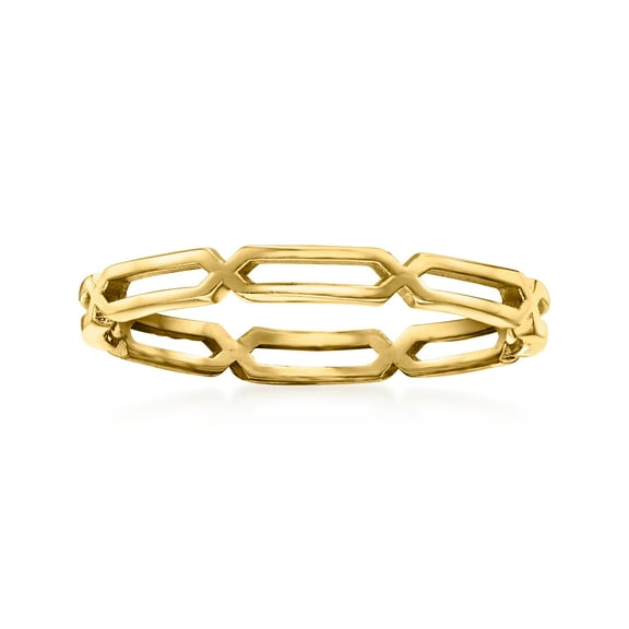 Pure Collection by Ross-Simons 14kt Yellow Gold Open-Link Ring, Women's, Adult