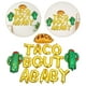 thumbnail image 2 of Juego de globos de decoración de fiesta de 16 piezas, globos de cactus, TACO BOUT A BABY, letras, globos, suministros de fiesta para cumpleaños, bodas, Baby Shower, 2 of 7