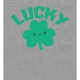 thumbnail image 2 of St. Patrick's Lucky Clover Heather Gray Men's Crew Neck Short Sleeve Tee-Medium, 2 of 2