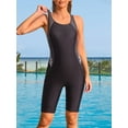 thumbnail image 5 of Women's Boyleg One Piece Swimsuit Racerback Athletic Bathing Suit, 5 of 7