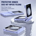 thumbnail image 5 of TECH CIRCLE for Samsung Galaxy Z Flip 5 5G 2023 Case with Hinge Protection, Small Screen Protector Support Wireless Charging Shockproof Drop Protective Hard Slim Phone Cover for Galaxy Z Flip 5,Purple, 5 of 8