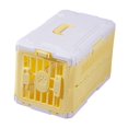 thumbnail image 3 of Transportín plegable multiusos espacioso para mascotas, ideal para transportar gatos. Amarillo Blanco, 3 of 9