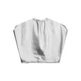 thumbnail image 5 of Doomiva Kids Girls Shiny Hip Hop Street Jazz Dance Shirt Boys Metallic Crew Neck Cap Sleeve Crop Top for Party Silver S, 5 of 6