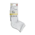 thumbnail image 2 of No nonsense Women's ExpanTech Recycled Polyester Quarter Top Socks 3 Pair Pack, White, One Size, 2 of 2