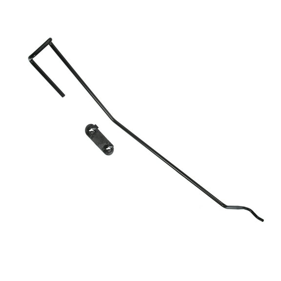 Hood Safety Latch Catch Rod and Retainer Clip Kit for Dodge for Ram 55275850AB Metal Plastic Black 1 Set