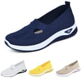 thumbnail image 3 of 2025 Walking Shoes for Women Women's Business Casual Shoes | Walking Slip on Foam Shoes | Hands Slip in Sneakers Arch Support Orthopaedic Shoes Women_S Trainers Lightweight Shoes, 3 of 5