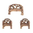thumbnail image 3 of Miniature Seating Decor 3Pcs Mini Garden Resin Craft Ornament For Micro Landscape Bonsai With Durable Material, 3 of 3