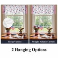 thumbnail image 6 of Independence Day Tie Up Valances Curtain, Adjustable Kitchen Pentagram Blue Stripes Valances for Windows Decor, Rod Pocket Short Curtains Set for Bedroom/Bathroom, 42"x18", 6 of 9