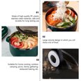 thumbnail image 3 of KAKOWELY 1Pc Insulated Stainless Steel Bowl with Lid Green Large Volume Home Cooking Tableware, 3 of 8
