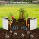 thumbnail image 4 of Yeshouse Huerto elevado galvanizado de 6×3×1 pies, jardinera ovalada de metal para exteriores, diseño de fondo abierto, fácil montaje para hortalizas, frutas, flores y hierbas, 4 of 8