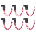 thumbnail image 3 of Inline Fuse Holder, Wide Application 12AWG ABS PVC  Electrical Conductivity IP66 Waterproof 6Pcs 30A Blade Fuse Holder  for Car, 3 of 8