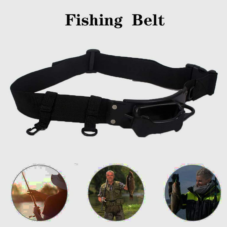 Kylebooker Fly Fishing 3rd Hand Rod Holder Adjustable Belt Fishing Rod  Holder for Fishing Waist Belt Wading Accessories 