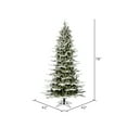 thumbnail image 2 of Vickerman 6.5' x 42" Unlit Flocked Kamas Fraser Slim Artificial Christmas Tree, 2 of 2
