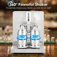 thumbnail image 5 of Electric Boba Tea Shaker Machine, Dual-Cup 750ml Stainless Steel Automatic Mixer with 0-180s Timer & 400 RPM, for Milk Tea, Cocktails and Juice Preparation, 5 of 7
