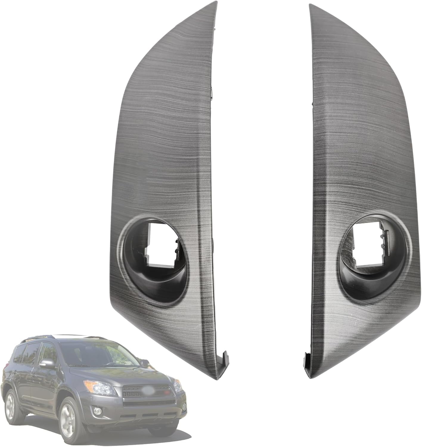 1 Pair Central Dashboard Cover Trim Panel 55413-42070-B0 55412-42060-B0 for Toyota RAV4 2006-2012 Base Limited Sport EV
