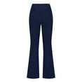 thumbnail image 6 of Hfyihgf Plus Size Corduroy Flare Pants for Women Vintage High Waisted Pants Straight Leg Casual Comfy Bell Bottom Trousers(Navy,3XL), 6 of 8