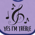 thumbnail image 4 of Inktastic Funny Music Yes Im Treble Boys or Girls Baby Bib, 4 of 4