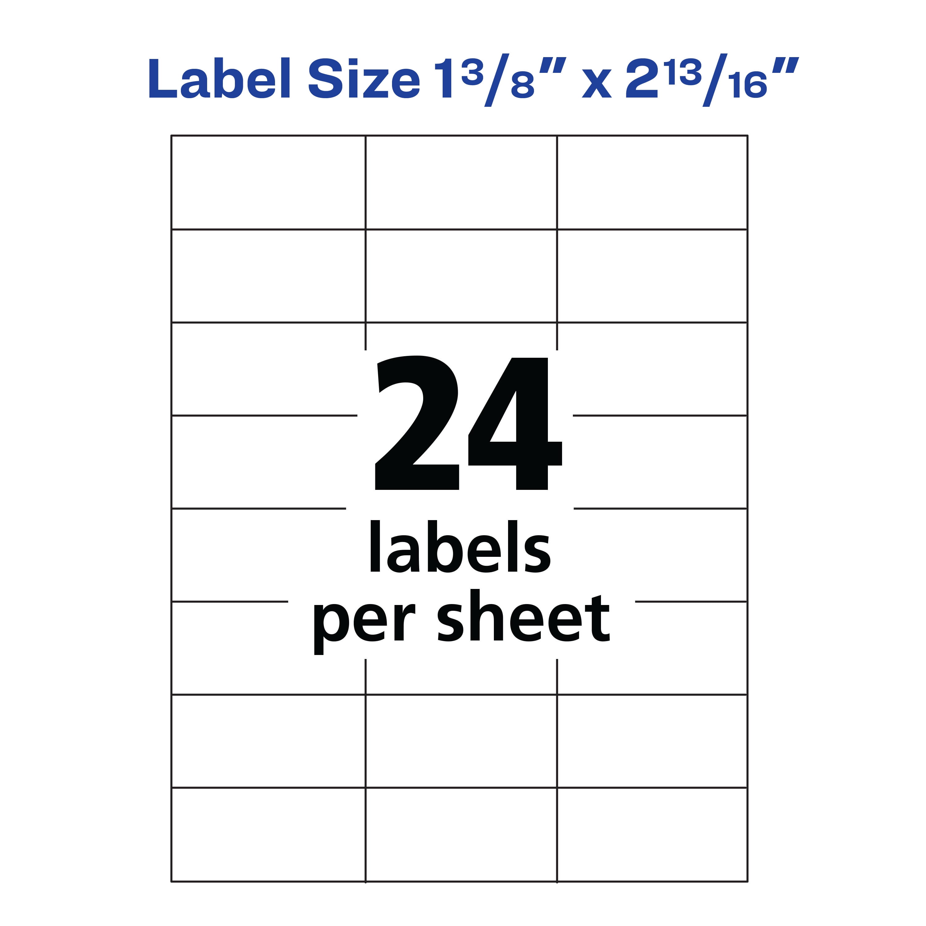 Avery Address Labels for Copiers 1-3/8