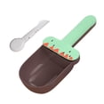thumbnail image 2 of Cuchara medidora de comida para gatos, multifuncional, para perros, con clip para bolsa, cuchara medidora de comida Verde marrón, 2 of 8