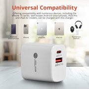 Rode Wireless Micro Ultra-Compact 2-Person Digital Wireless Microphone System with USB-C Connector, Black, Bundle with Wall Charger
