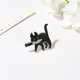 thumbnail image 5 of pin de esmalte popular en forma de gato negro TUNC Sencillez, 5 of 5